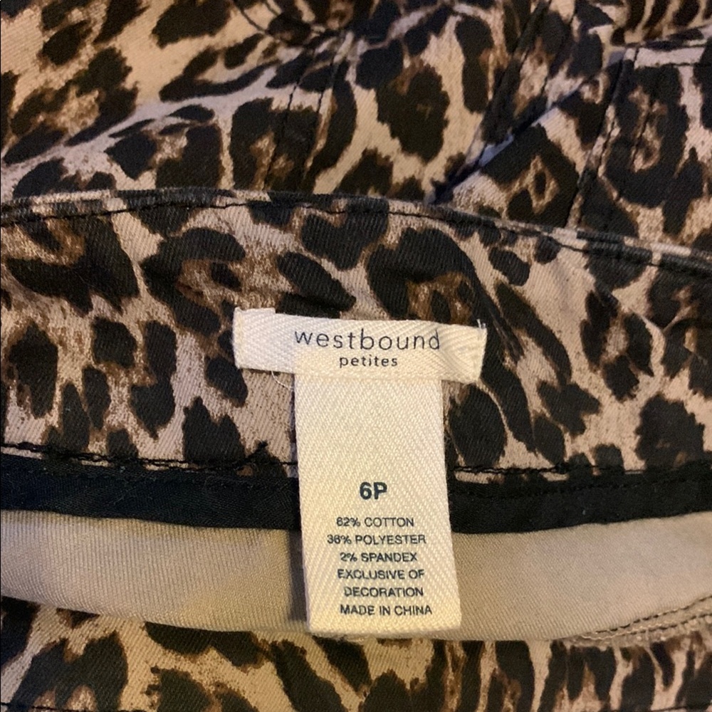 Westbound Leopard Print Ankle Pants